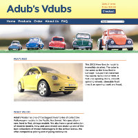 Website design for Adub's Vdubs