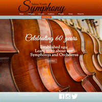 Website design for Salem Youth Symphony